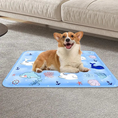 Tapis Rafraîchissant Chien 40x50 cm Lavable Petits Chiens