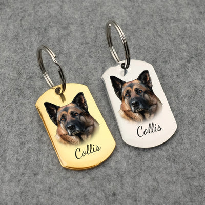 Médaille Portrait Gravée Double Face pour Chien