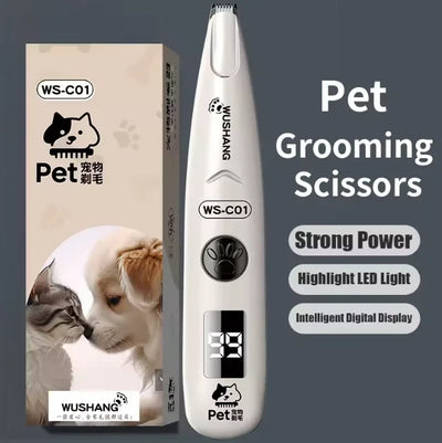 Tondeuse pour Chien Étanche Lame Céramique 18 mm USB-C
