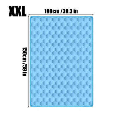 Tapis Rafraîchissant Chien Motif Nid d'Abeille, du S au 2XL