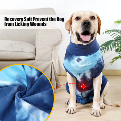 Combinaison de Récupération Chien Alternative Collerette Tie-Dye