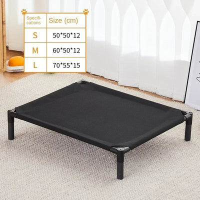 Lit Surélevé pour Chien Toile Respirante 4 Motifs 3 Tailles