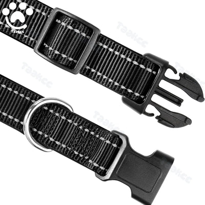 Collier Rembourré Réfléchissant Gravé Nom Chien