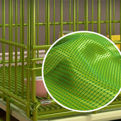 Cage pour Chien Pliable en Métal Verte Portable