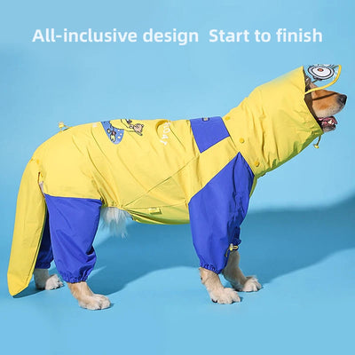 Manteau Imperméable pour Chien Combinaison Capuche 3XL à 7XL
