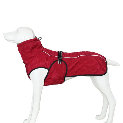 Manteau Imperméable Réfléchissant à Col Montant pour Chien