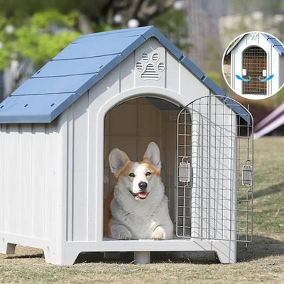 Niche pour Chien Extérieur Plastique Isolée Grande Taille Toutes Saisons