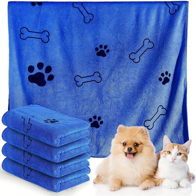 Serviette Microfibre Pattes et Toilette Chien