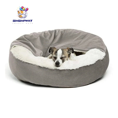 Panier Igloo Rond Cocon Douillet pour Petit Chien 50 et 60 cm
