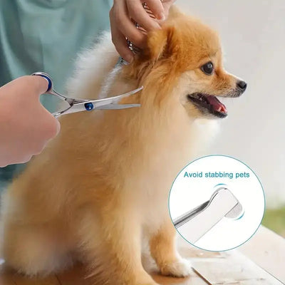 Ciseaux de Toilettage Chien Bouts Ronds Kit 4 Pièces