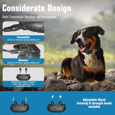 Clôture Sans Fil Rechargeable Gros Chien