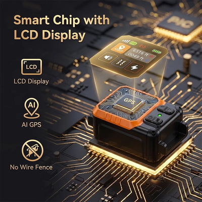 Clôture Électronique Sans Fil pour Chien GPS 2000 m Silicone