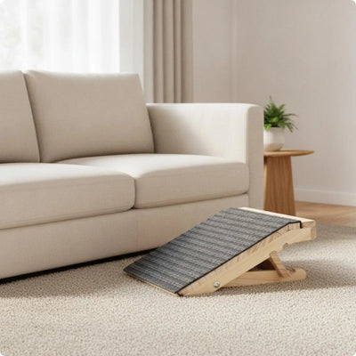Rampe pour Chien Bois Pliable Réglable Antidérapante