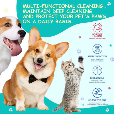 Shampoing Sans Rinçage pour Pattes de Chien