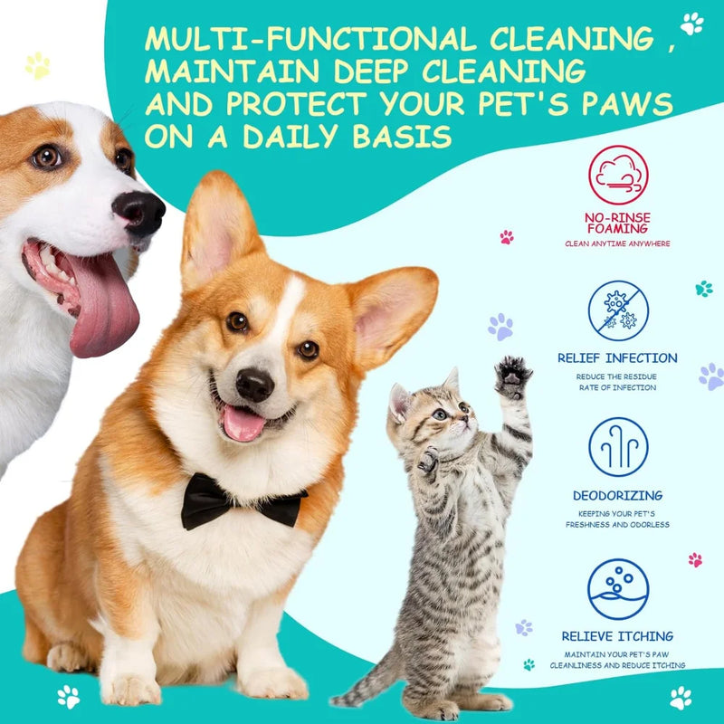 Shampoing Sans Rinçage pour Pattes de Chien
