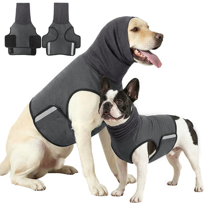 Manteau Polaire Chaud à Capuche Grand Chien