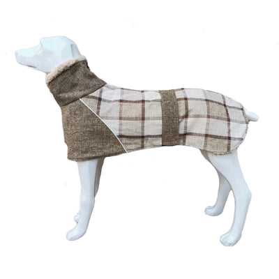 Manteau Carreaux Réfléchissant Hiver Gros Chien