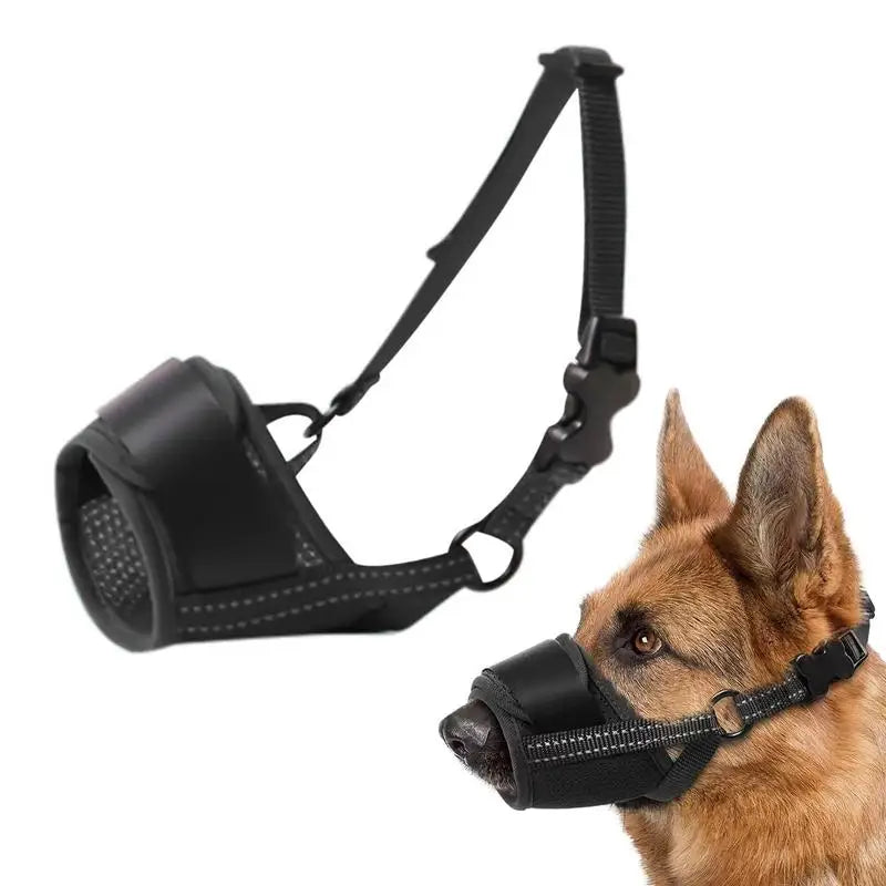 Muselière Chien Anti-Aboiement Souple Respirante Grand Chien