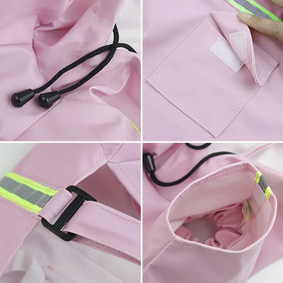 Manteau Imperméable Cape à Capuche Chien Corgi S à 4XL