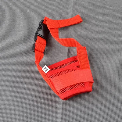 Muselière Chien Nylon Réglable Anti-Morsure Clip Rapide