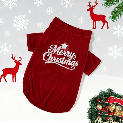 Sweat-Shirt de Noël Velours pour Chien