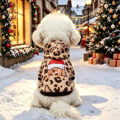 Sweat de Noël Rayé Lutin Chien