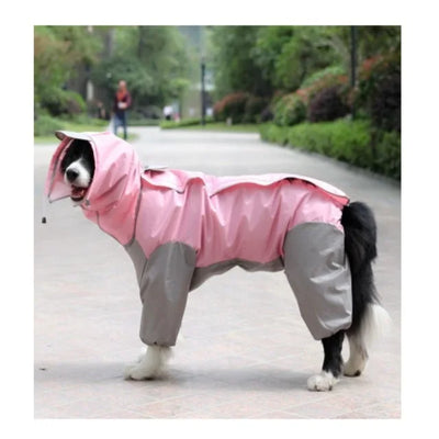 Manteau Imperméable Combinaison Intégrale Capuche Chien 4 Pattes