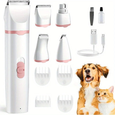 Tondeuse pour Chien 4 en 1 avec Lime à Ongles
