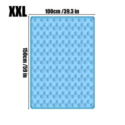 Tapis Rafraîchissant Chien Motif Nid d'Abeille, du S au 2XL