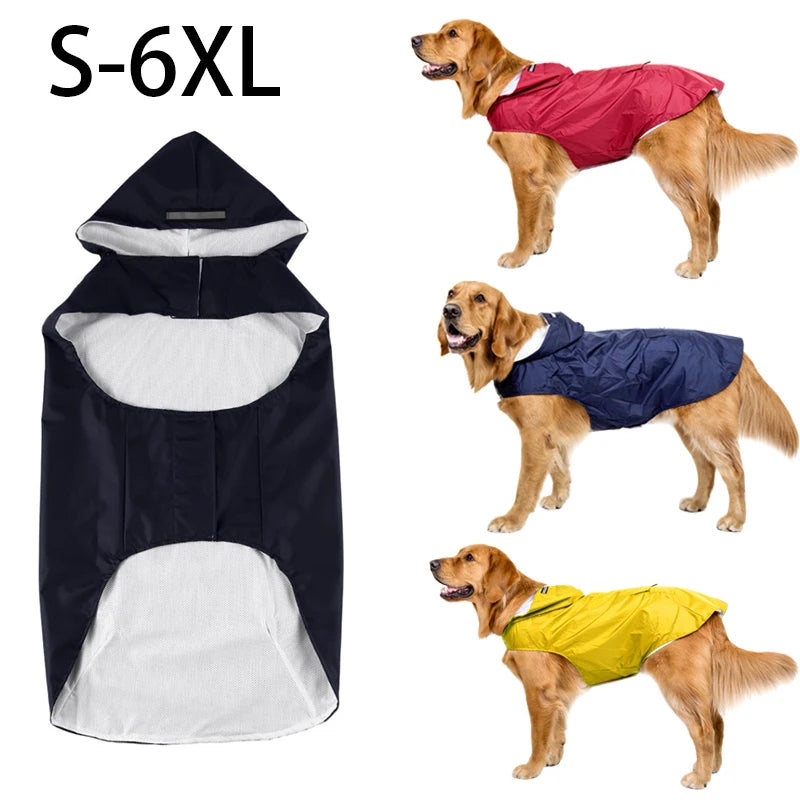 Manteau Imperméable à Capuche Chien Extérieur
