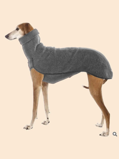 Manteau Lévrier Polaire Col Roulé Whippet Galgo