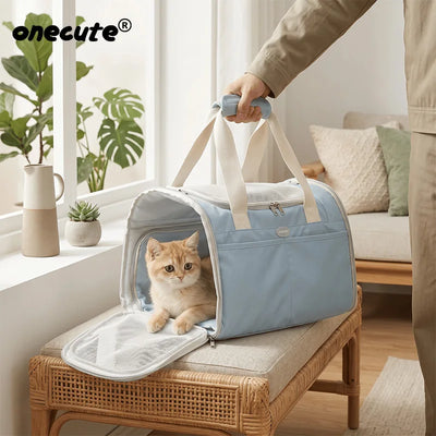 Sac de Transport Chien Chat Bleu Ciel Aéré