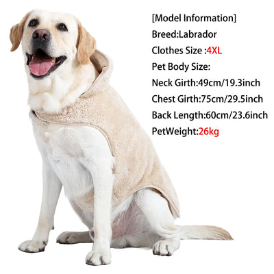 Manteau Réversible Doublure Sherpa pour Gros Chien