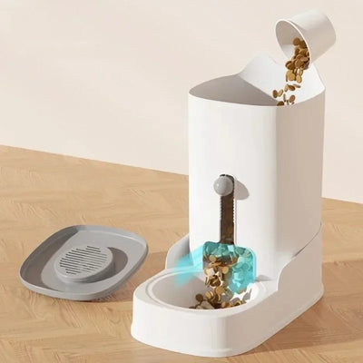 Distributeur Eau et Croquettes Chien Gravité Petit Chien 4,4 L