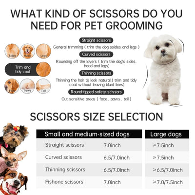 Ciseaux Chunker Courbes Toilettage Chien Acier Japonais 18 cm