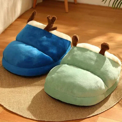 Panier Igloo Chausson à Bois de Renne pour Petit Chien