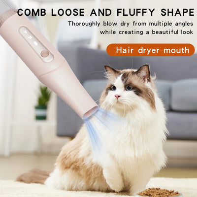 Brosse Chien Soufflante 4 en 1, Séchage Air Frais