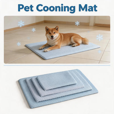 Tapis Rafraîchissant pour Chien en Soie Glacée, Antidérapant