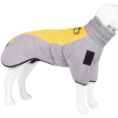 Manteau d'Hiver Matelassé Réfléchissant pour Chien Moyen et Grand