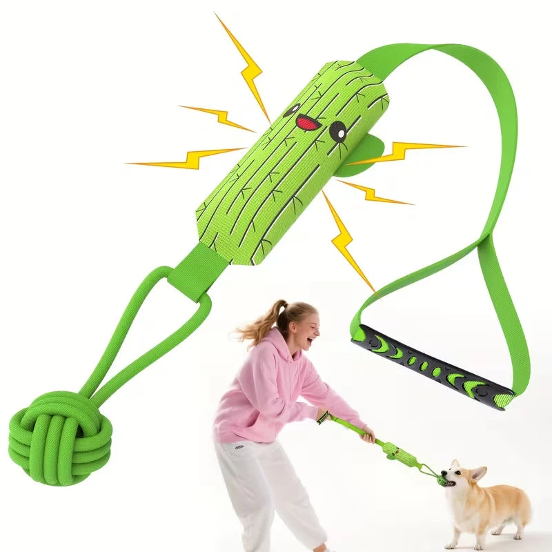 Jouet de Traction Élastique pour Chien Cactus 82 cm
