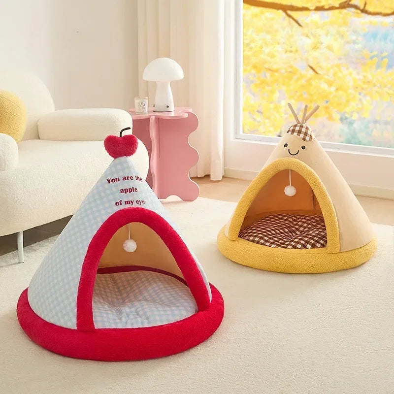 Niche d'Intérieur pour Chien Tipi Douillet 38 à 70 cm