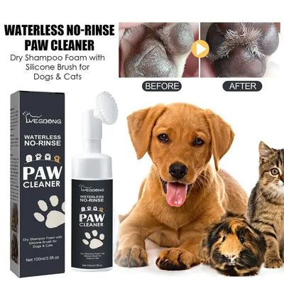 Mousse Nettoyante Pattes Sans Rinçage Chien