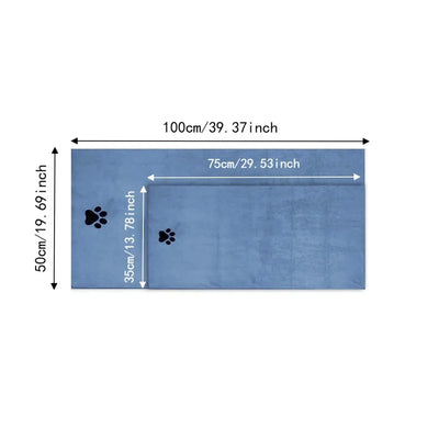 Serviette de Toilettage Microfibre Grand Format pour Chien