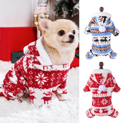 Pyjama Polaire Noël Renne Petit et Moyen Chien