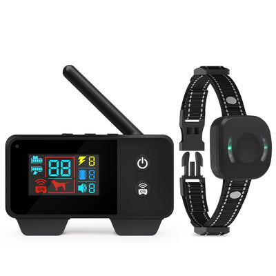 Clôture Électronique Sans Fil pour Chien 480 m Rechargeable