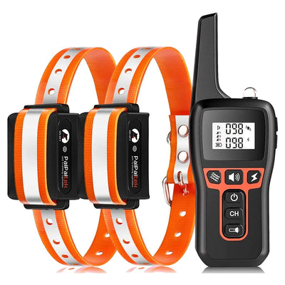 Collier Électrique de Dressage 2 Chiens Télécommande 1000 m