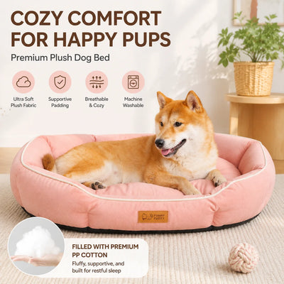 Panier Apaisant Bords Rembourrés Lavable Petit Moyen Chien