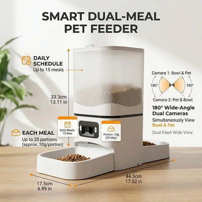 Distributeur de Croquettes 6 L WiFi Caméra 2 Mégapixels