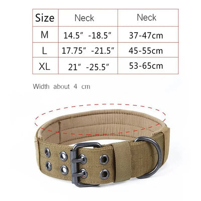 Harnais Tactique Nylon Molle Grand Chien et Accessoires Assortis