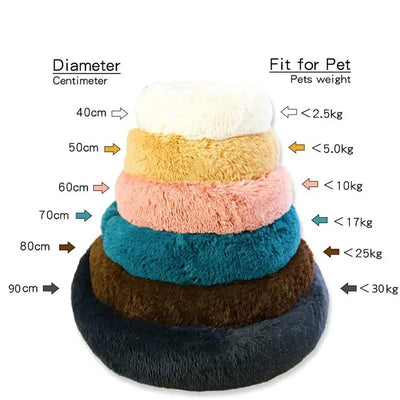Panier Donut Ultra Doux Chien Moyen 40 à 90 cm